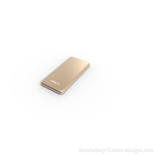 Doca 5000mAh slim portable power bank Iphone model